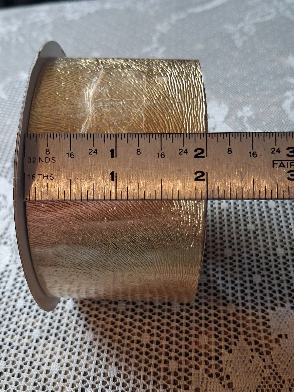 Gold Textured Ribbon NEW - Picture 2 of 4